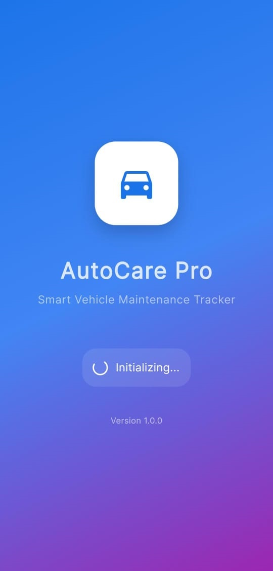 Mobile app interface with service tracking and reminders